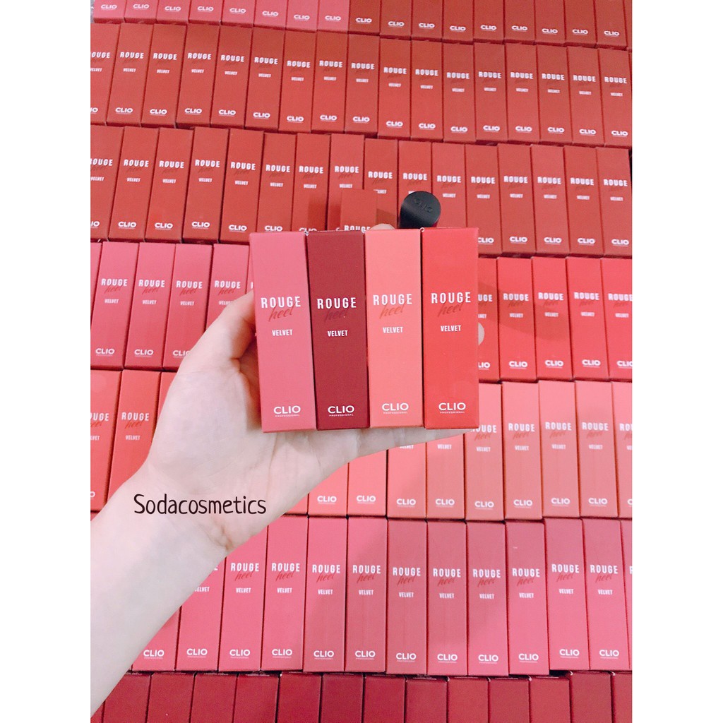 SON THỎI CLIO ROUGE HEEL VELVET | BigBuy360 - bigbuy360.vn