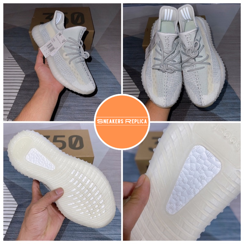 Giày Yeezy 350 V2 Cloud White màu đẹp boost nén siêu êm - BẢN CAO CẤP