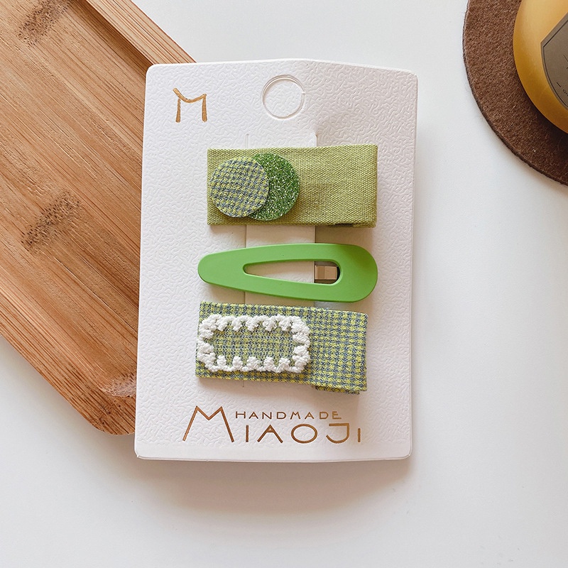 Bộ 3 kẹp tóc phong cách Hàn Quốc đáng yêu thời trang dành cho bé gái