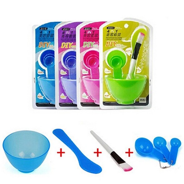Bộ dụng cụ trộn mặt nạ cao cấp 4in1   , phụ kiện du lịch