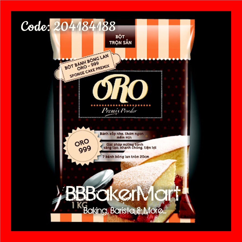 Bột trộn sẵn bánh BÔNG LAN ORO 999 - Gói 1kg