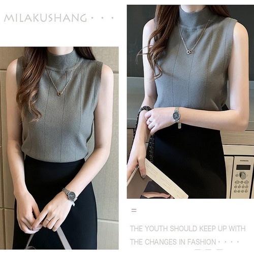 Áo Len Sát Nách Nữ Free Size 65kg