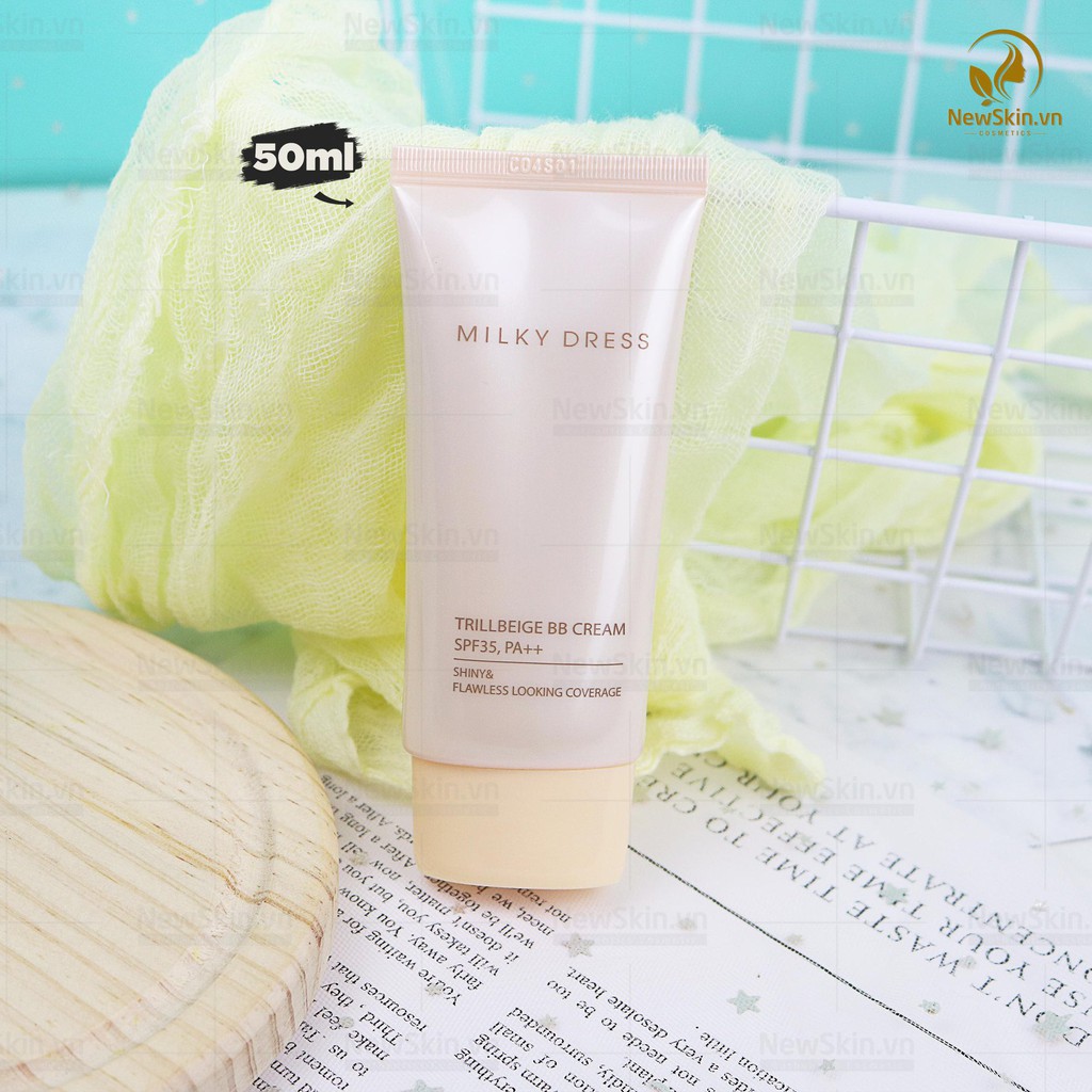 Kem lót dành cho da dầu, da hỗn hợp Milky Dress Trillbeige BB Cream - Oily &amp; Combination Type SPF35 PA++