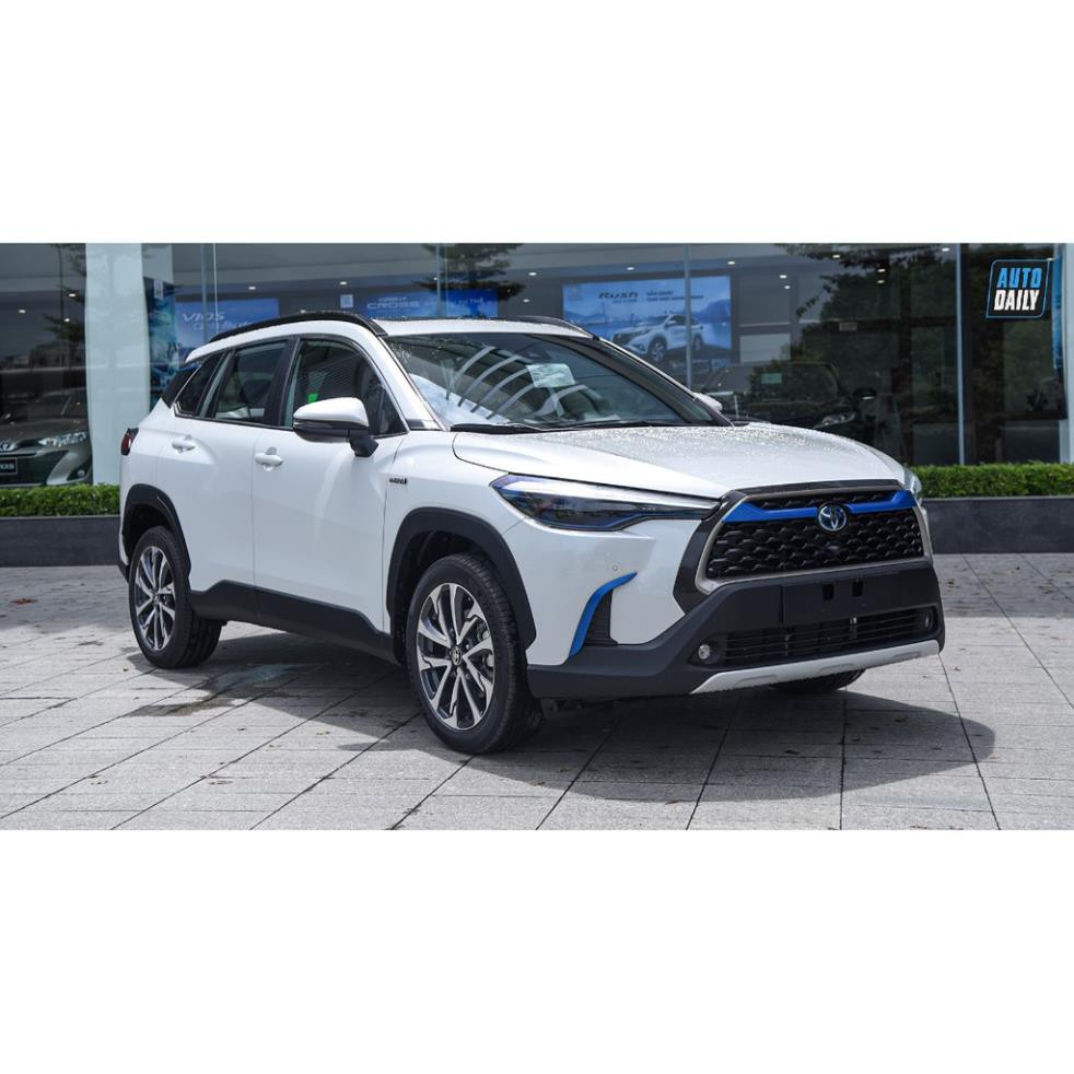 Bộ Ốp đèn gầm Toyota Corolla Cross 2020-2021 màu xanh