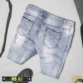 Quần short jean nam quần jean túi hộp Gemini chất liệu Denim co dãn 4 chiều cao cấp KV003