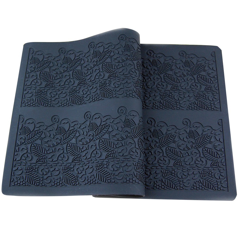 Khuôn silicone hoạ tiết ren hoa làm kẹo đường trang trí bánh