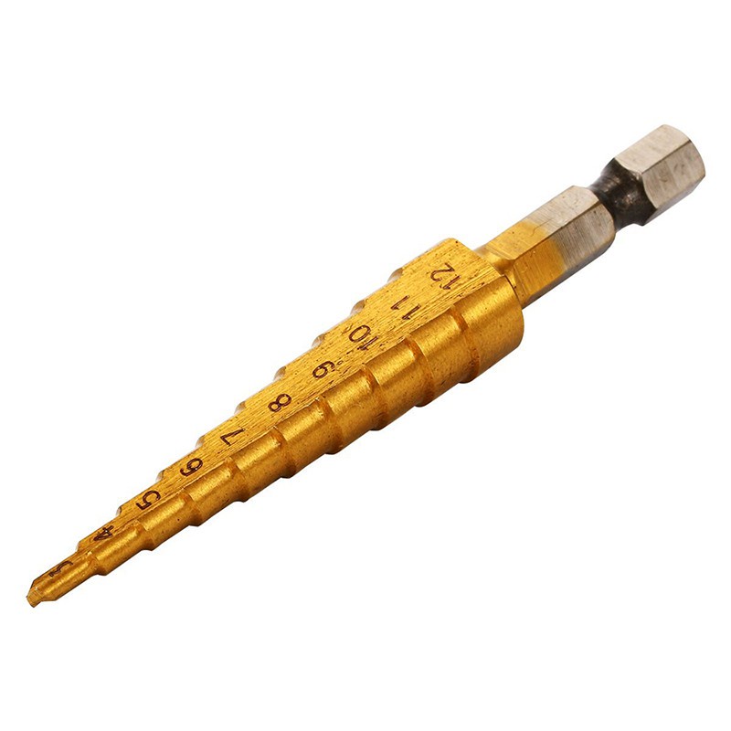 Mũi khoan lỗ chất liệu kim loại titan 3-12mm