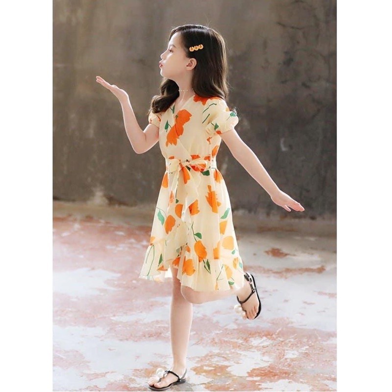 Đầm đôi thiết kế Set Cam Sữa 🍊 Có size Mẹ và Bé