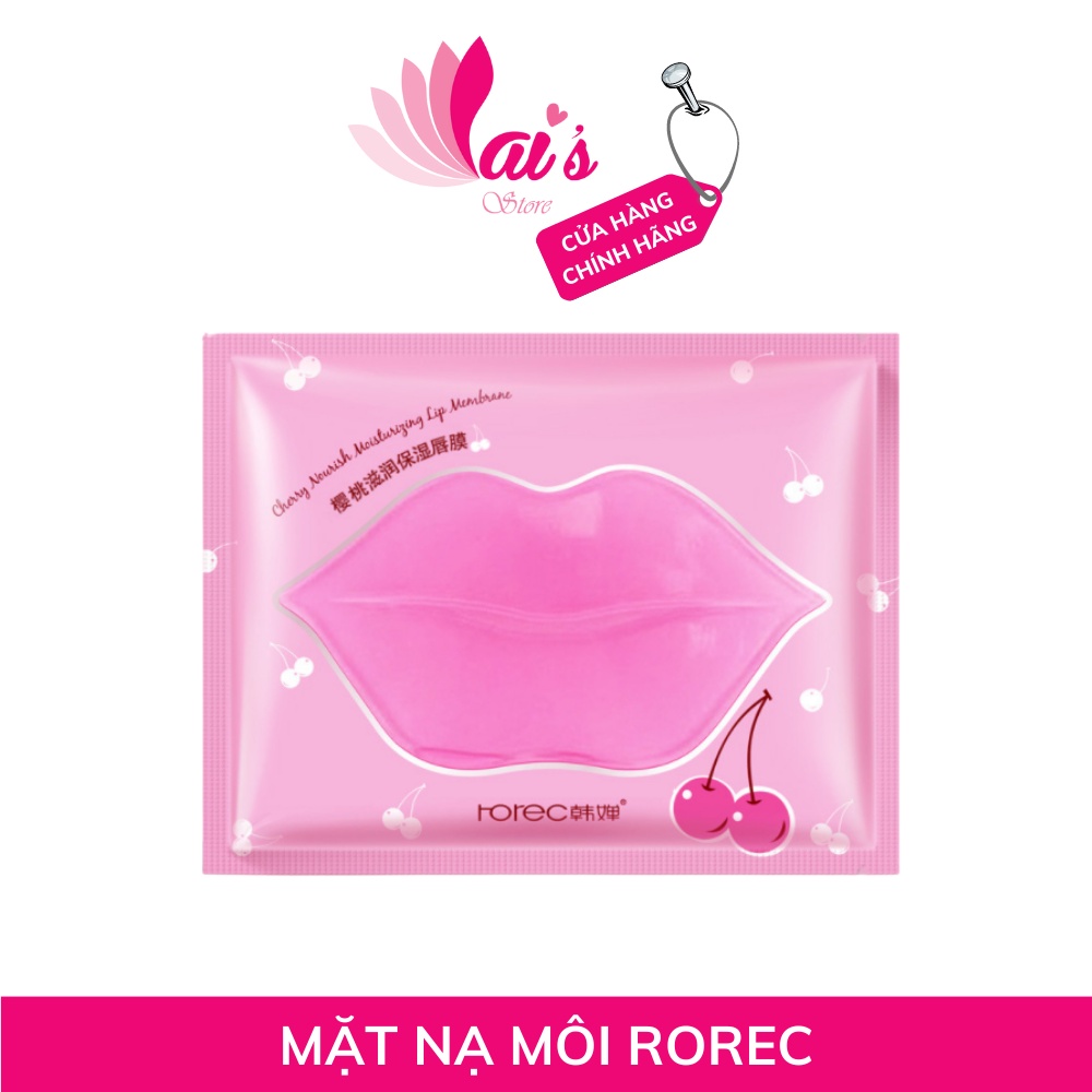 Mặt Nạ Môi Collagen Rorec Tinh Chất Cherry Dưỡng Ẩm, Tẩy Tế Bào Chết, Chống Nứt Nẻ, Đều Màu Môi, Mờ Thâm Môi Chính Hãng
