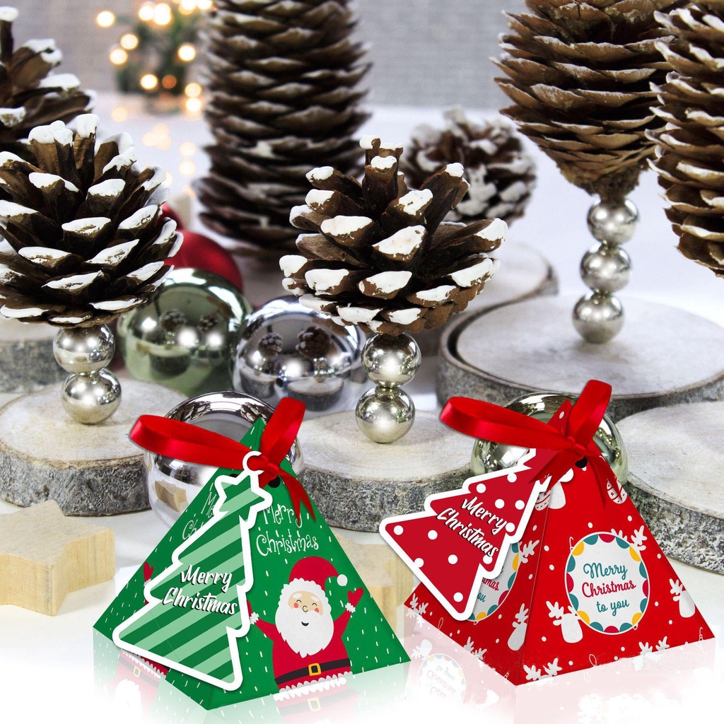 DORAW Bộ 12 Túi Giấy Đựng Quà Giáng Sinh