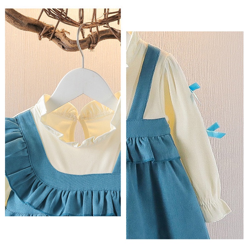 Đầm Dài Tay Thời Trang Hàn Quốc Dành Cho Bé Gái 0-4 Tuổi