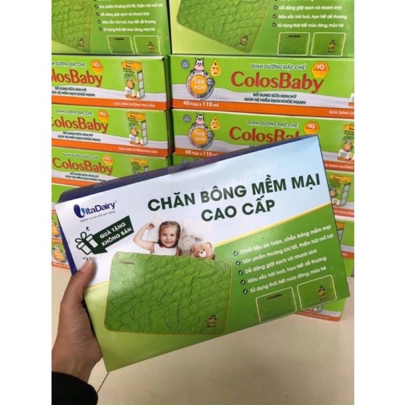 Chăn trần bông cho bé đắp 4 mùa, kích thước 75x90cm
