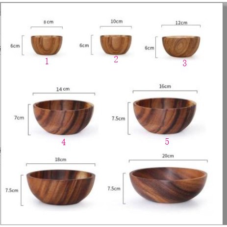 Epoch Tô Gỗ Tròn Cỡ Lớn Cách Nhiệt Phong Cách Nhật Bản