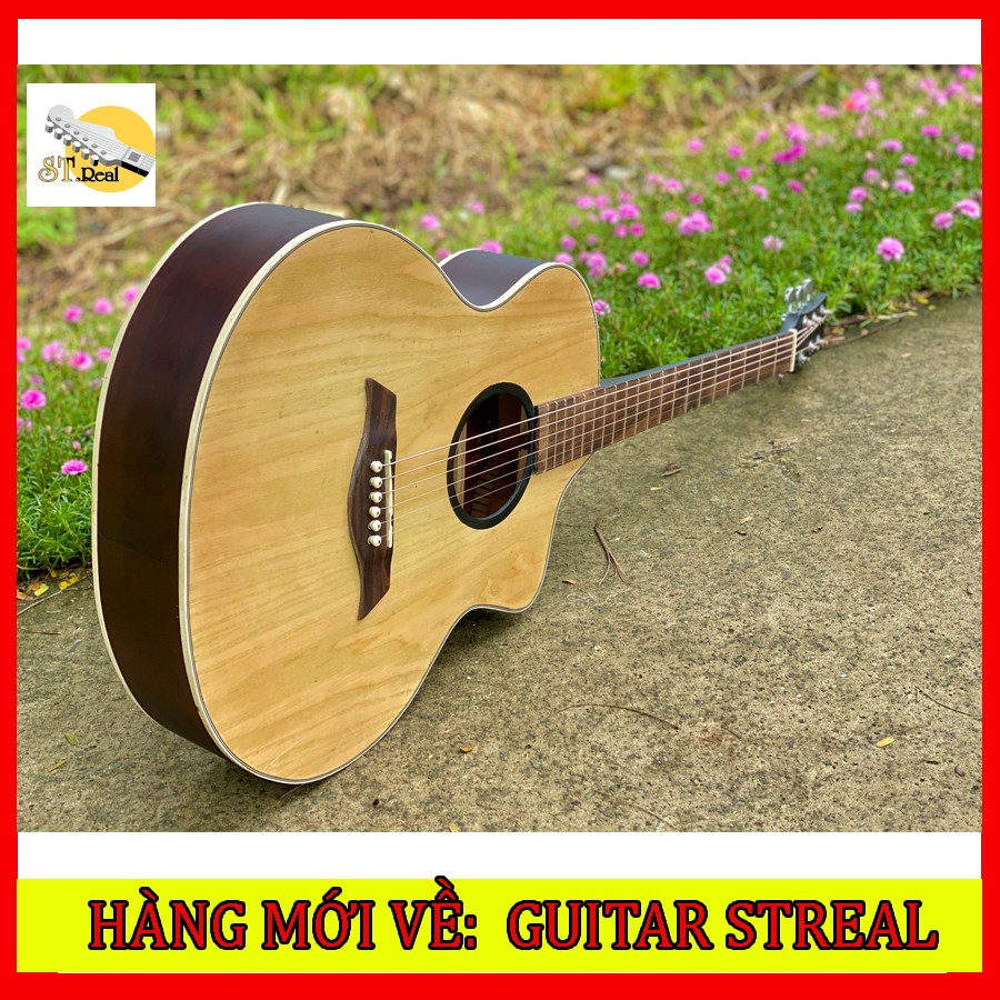 [HÀNG MỚI VỀ] Đàn guitar acoustic có ty chỉnh cần STreal-A1