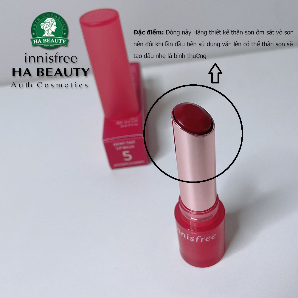 Son dưỡng môi có màu làm mềm môi innisfree Dewy Tint Lip Balm 3.2g