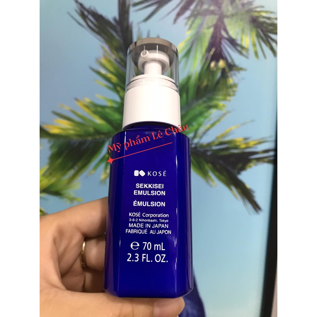 ( Hàng tách sét) Nhũ tương dưỡng ẩm và sáng da Kose Sekkisei Emulsion  70ml