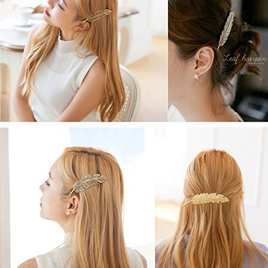 Kẹp Tóc Hình Chiếc Lá Thời Trang Cho Nữ