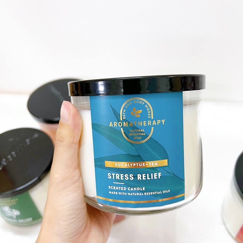 Nến thơm ba bấc Bath body work dòng thư giãn