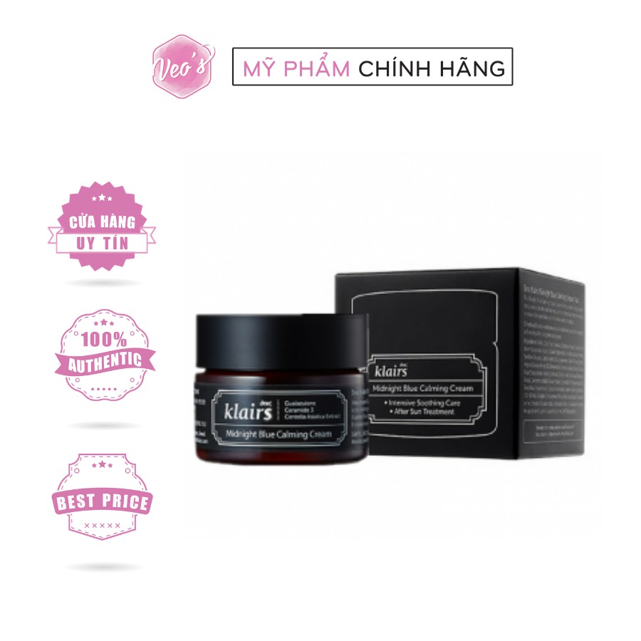 Kem dưỡng KLAIRS MIDNIGHT BLUE CALMING CREAM