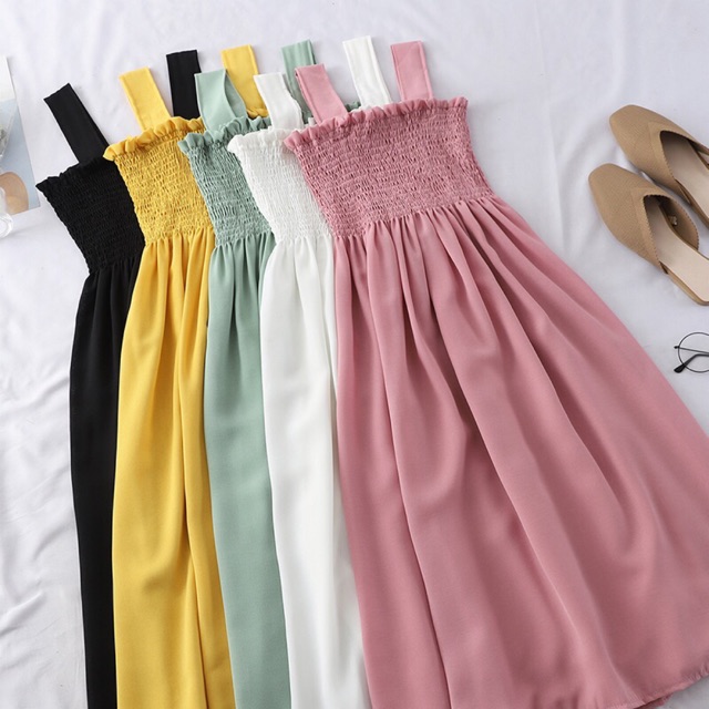 VÁY ĐẦM 2 DÂY VÁY MAXI VÁY ĐI BIỂN MS09