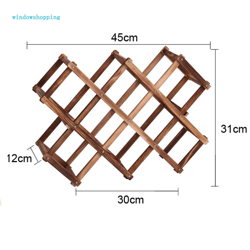 Kệ Gỗ Để Chai Rượu Vang 10 Ngăn Sang Trọng