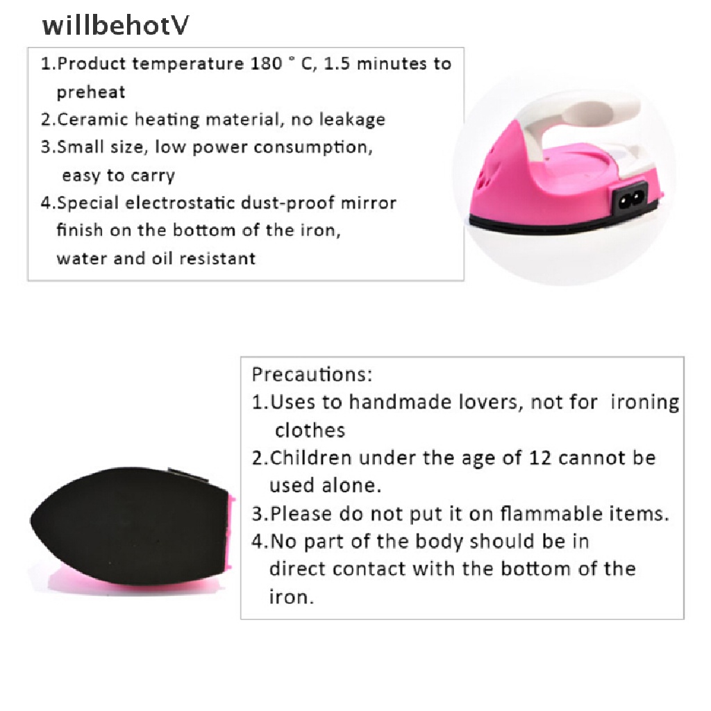 Bàn Ủi Điện Mini DIY Tiện Dụng Mang Theo Du Lịch