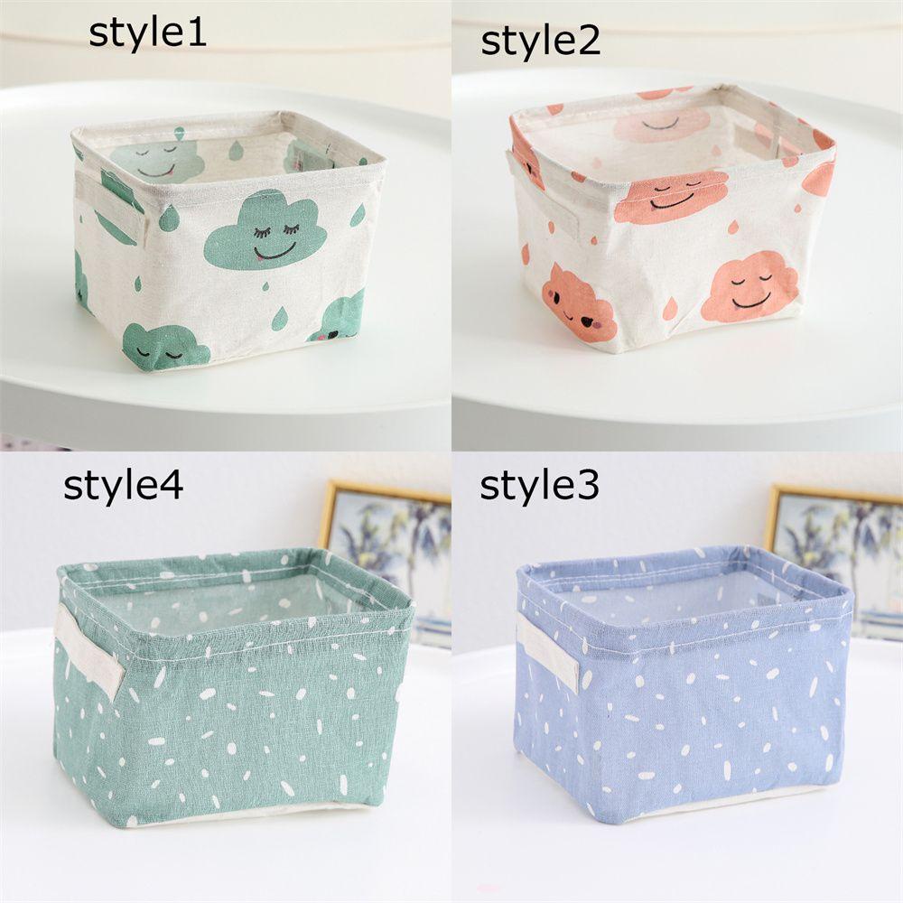 Giỏ đựng đồ đa năng bằng cotton có thể gấp lại tiện lợi cho đựng đồ giặt trong nhà hoặc đồ lặt vặt ở văn phòng