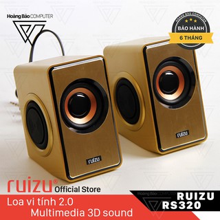 Loa vi tính 2.0 Multimedia 3D Sound RUIZU RS320 - Chính hãng