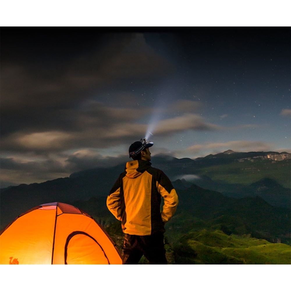 Đèn Pin Đeo Đầu 2 Chế Độ Cob Có Nam Châm Chống Thấm Nước 18650