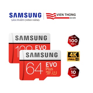 combo Thẻ nhớ microSD Samsung Evo Plus 32GB / 64GB / 128GB tốc độ upto 100MB/s kèm Adapter