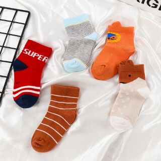 Set 5 đôi tất cho bé 1-12 tuổi