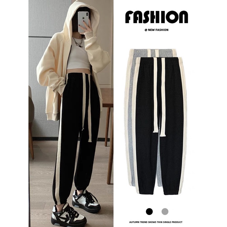 Quần Jogger Thể Thao Nữ viền sọc thời trang m600