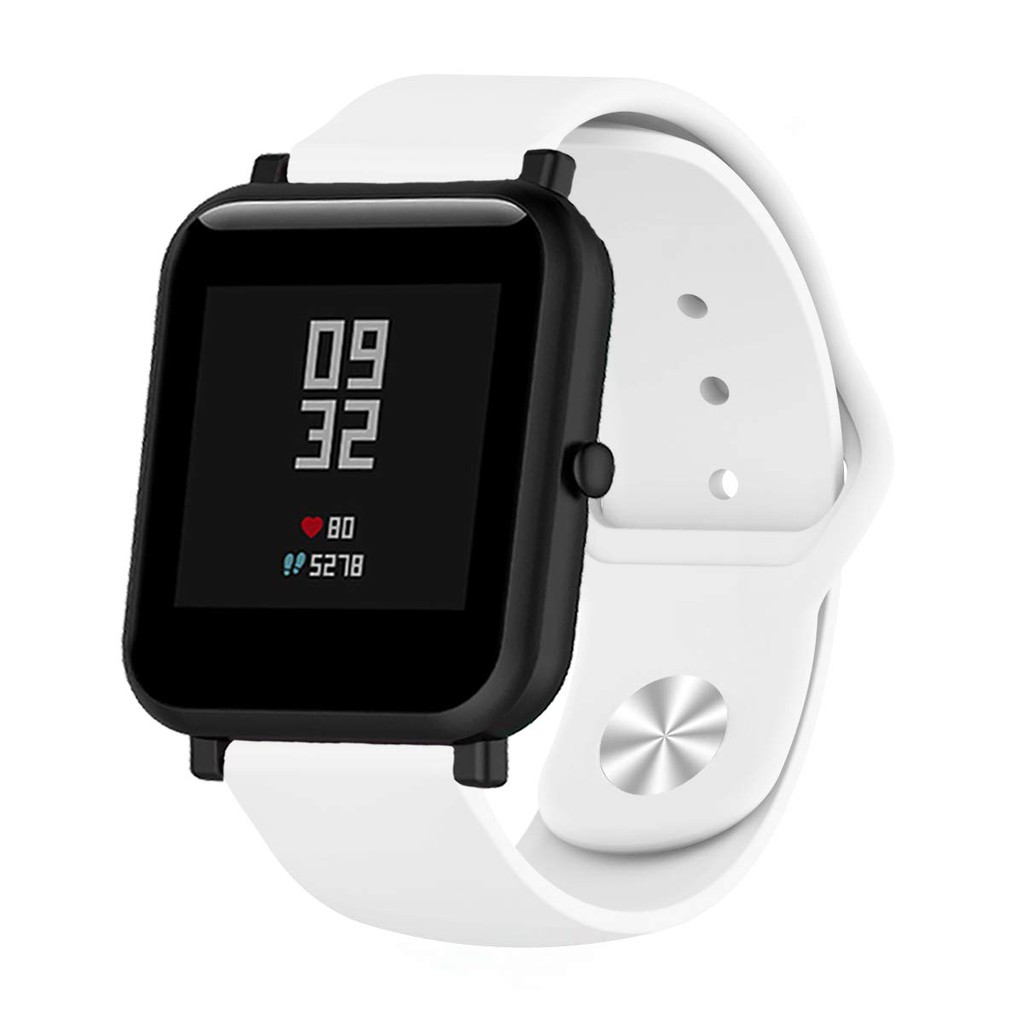 Dây Đeo Silicon Mềm Thoáng Khí 20mm Chuyên Dụng Cho Xiaomi Huami Amazfit Bip Lite Gts Bip U