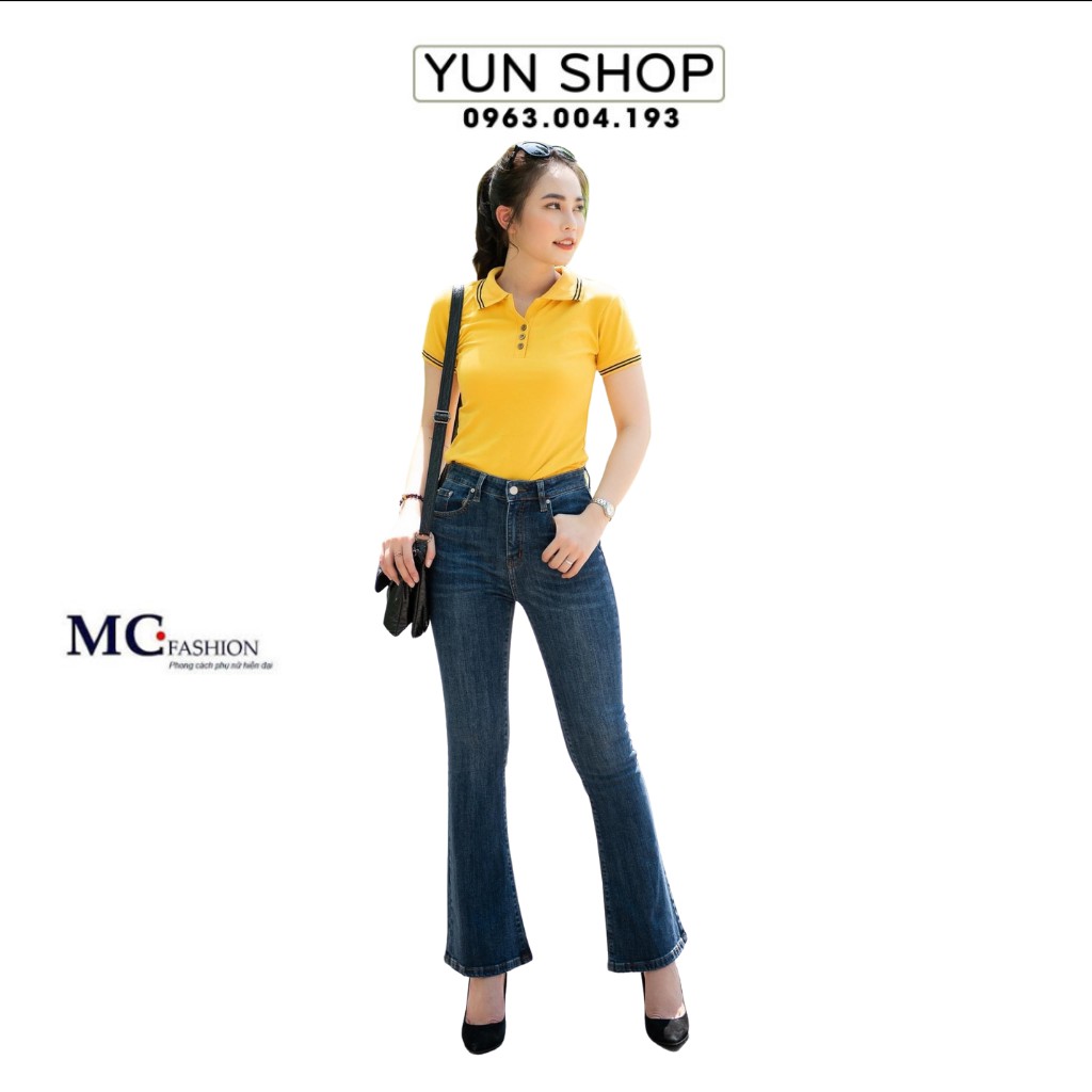 Áo Phông Nữ Có Cổ - MC Fashion AP169 Màu Vàng