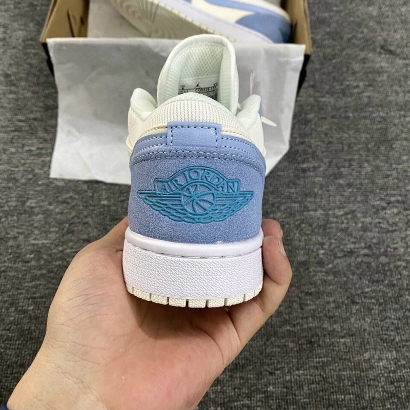 Giày Jordan 1 low xanh kem milan cổ thấp bản cao cấp 1-1 trung full phụ kiện