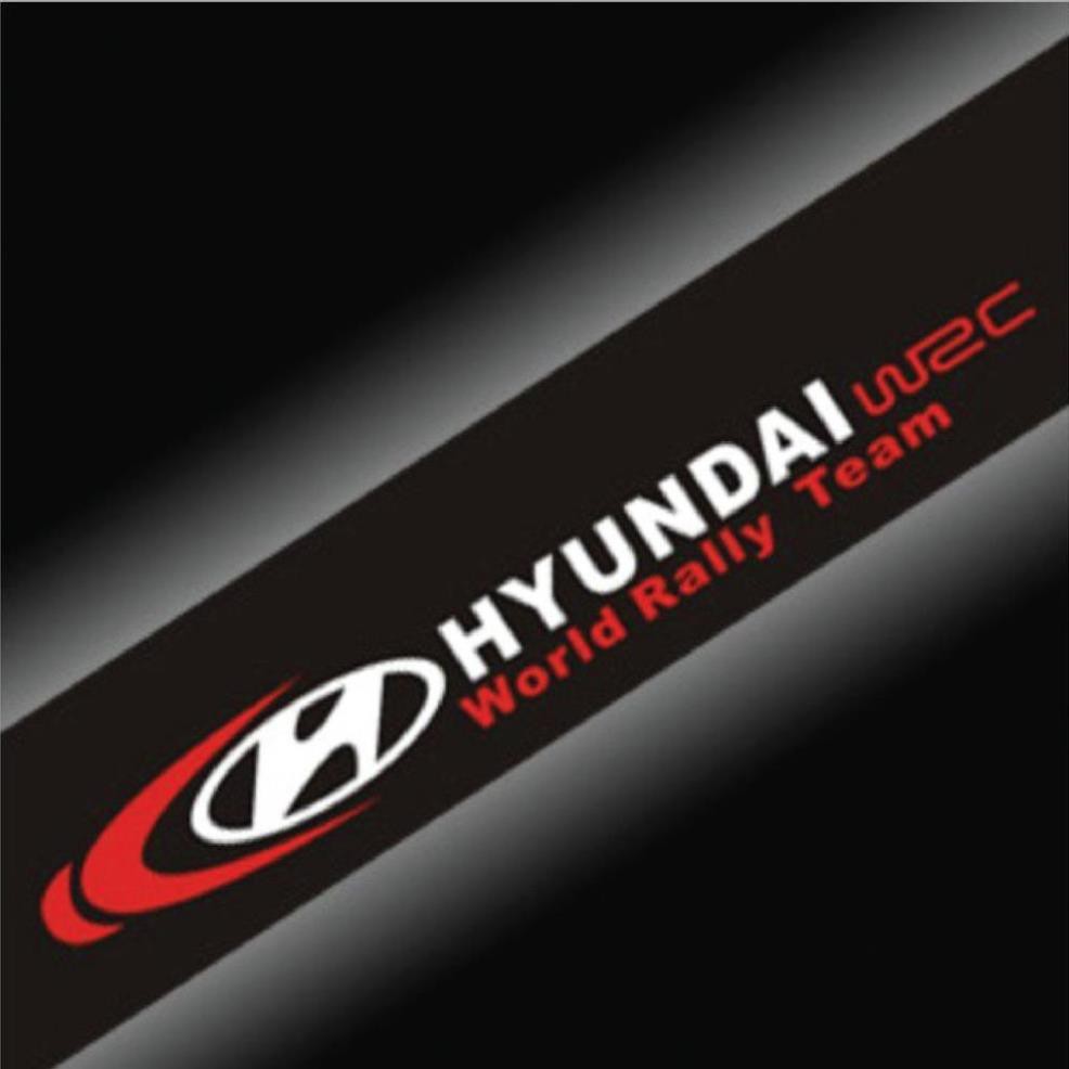 Tem dán kính lái ô tô Hyundai phong cách thể thao decal_oto