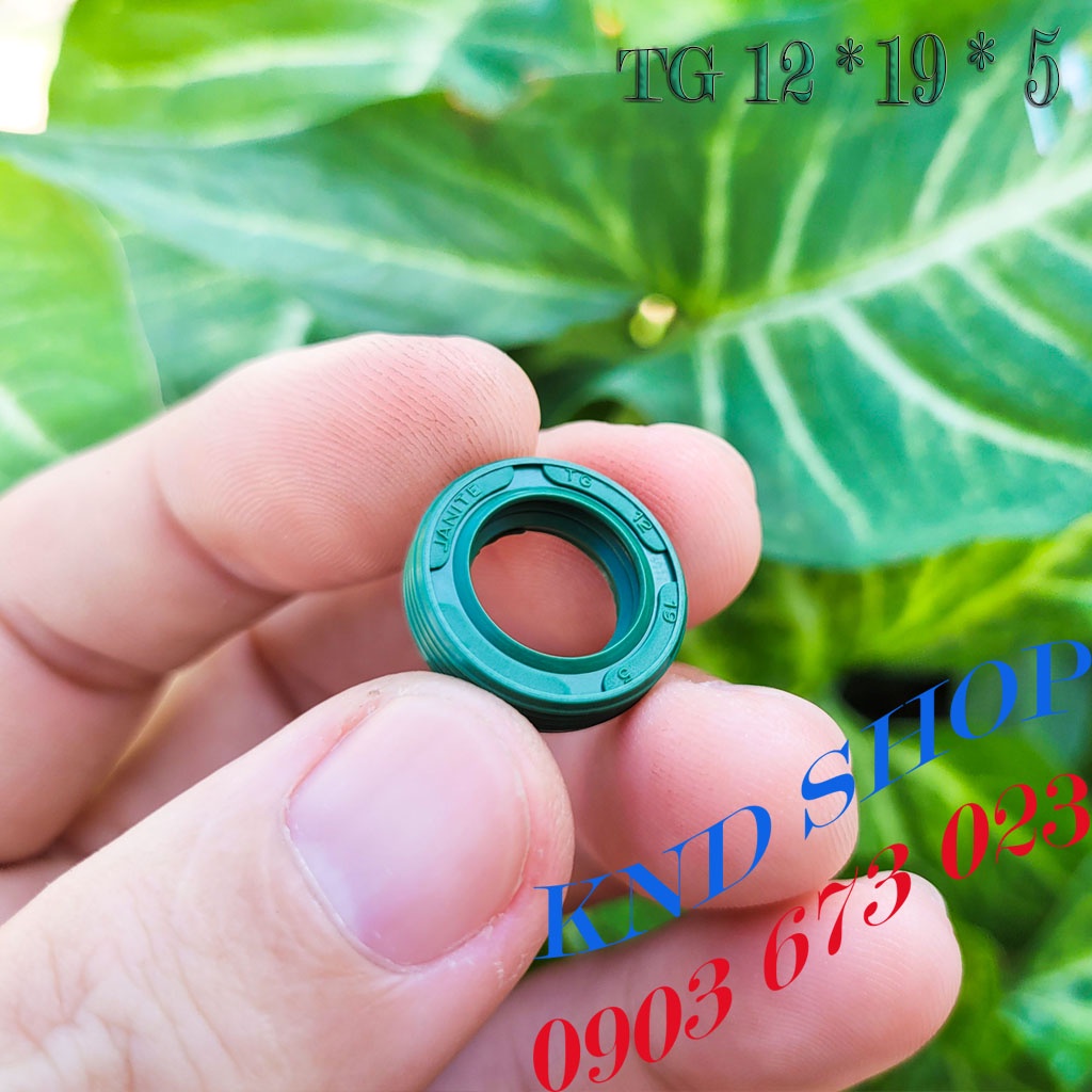 Phốt chặn dầu  và chặn bụi trục cơ máy bơm piston TG 12*19*5 và VG 12*19*7, phụ tùng xe máy và máy bơm nước