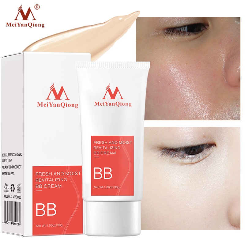 Kem BB MeiYanQiong Dưỡng Ẩm Che Khuyết Điểm Làm Sáng Tông Màu Da cho mặt Kiềm Dầu, Chống Nắng và Che Phủ 30g