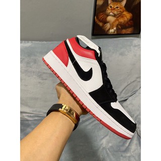 🎁 🎁 [Fullbox &Bill] Giày air jordan 1 low black toe( đỏ đen) (zép 1.1) HOT HIT !!! . : : : : : = :