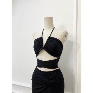 váy V cột nơ(hình thật shop chụp)
