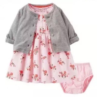 Set váy + chip + áo cardigan