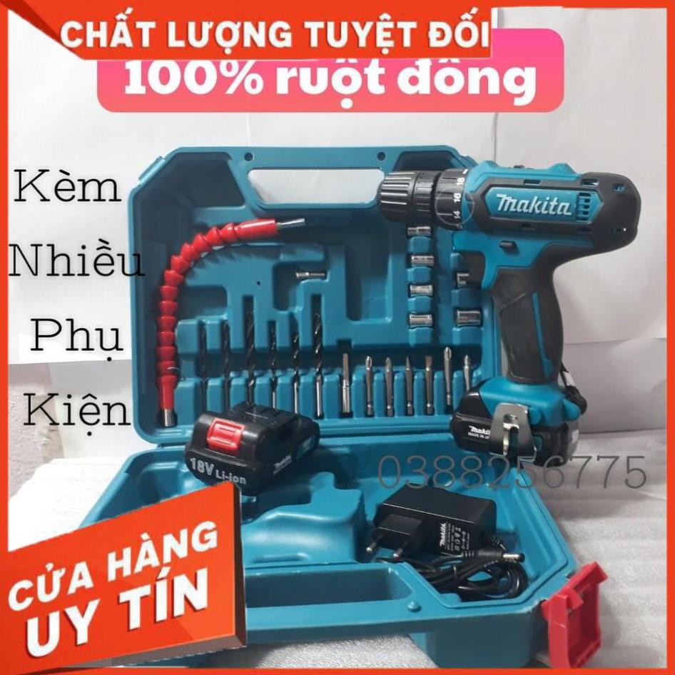 [SALE OFF]  Bộ máy khoan đa năng MAKITA 18V dùng 2 PIN