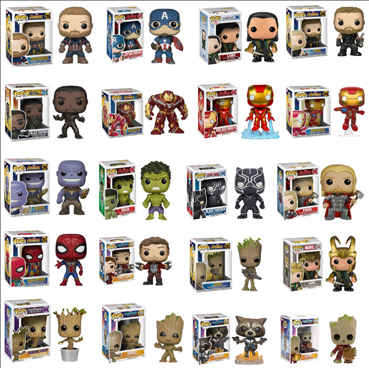 FUNKO POP MARVEL Mô Hình Đồ Chơi Nhân Vật Iron Man Spider-Man Trong Phim Avengers 4