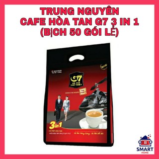[TRUNG NGUYÊN-BỊCH 50 GÓI] Cafe, Cà phê sữa hòa tan G7 3in1 (HSD : 01/2022)