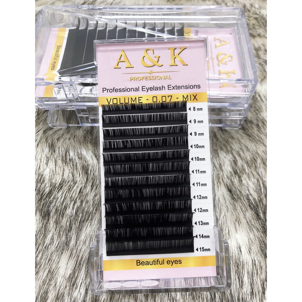 Mi khay mix size A&K từ 8mm đến 15mm  - Sushi nail mi