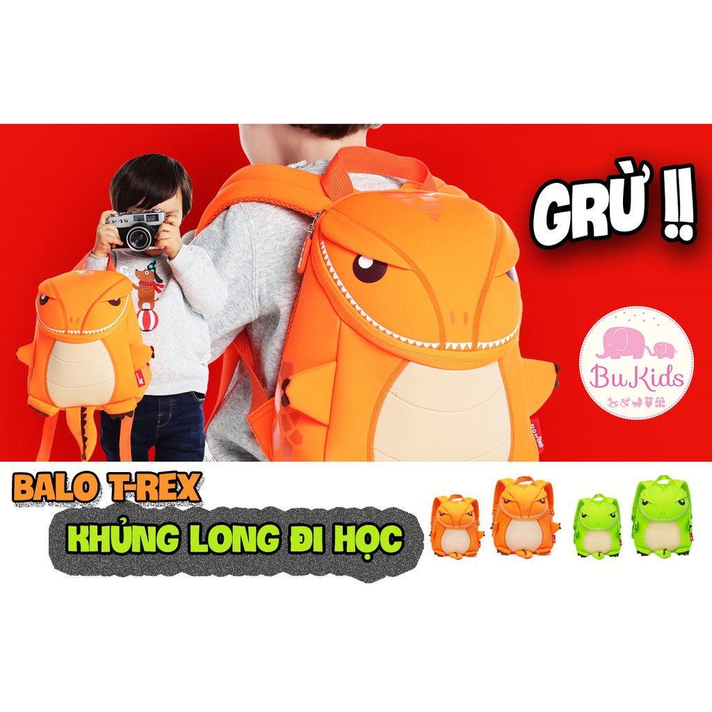Balo trẻ em nhập khẩu - Khủng long size to