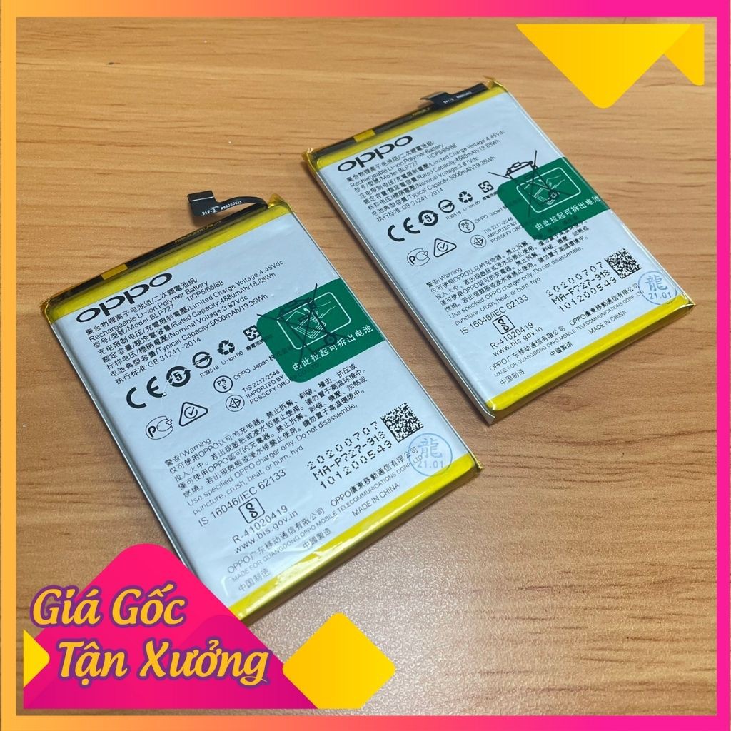 Pin Oppo BLP 727/A9 2020 Dung Lượng 5000mah Zin Hàng Nhập Khẩu Bảo Hành 6 Tháng 1 Đổi 1