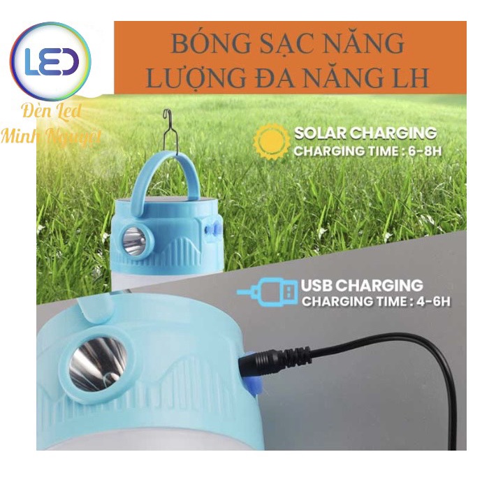 Bóng Đèn Led Sạc Năng Lượng Mặt Trời Đa Năng
