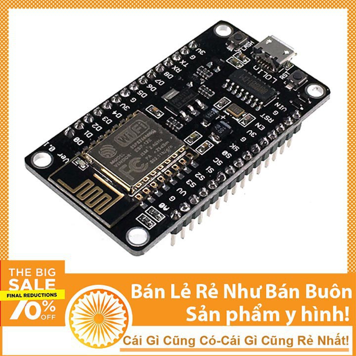 Kit NodeMcu ESP8266 CH340 - Mạch Arduino Tích Hợp Wifi - NTHN