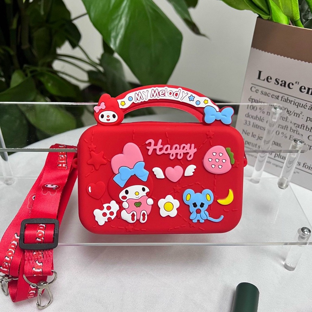 Túi Đeo Chéo Cho Bé Silicon họa tiết hoạt hình